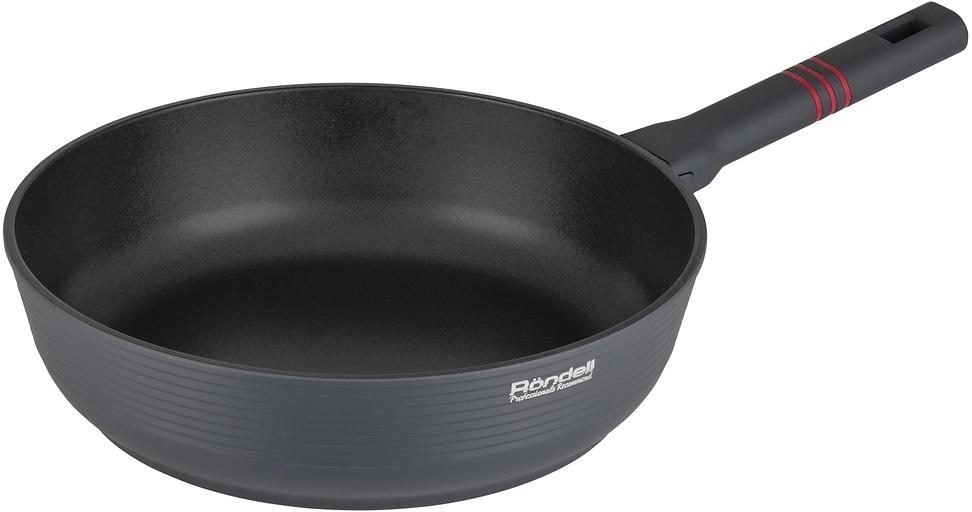 Сотейник Rondell Stripes RDA-1617 d=28см (без крышки) серый фото 4