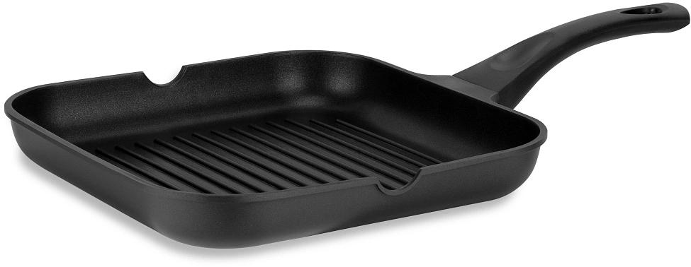 Сковорода-гриль Rondell Schwarz RDA-1683 квадратная 28см покрытие: Xylan Plus ручка несъемная (без крышки) черный фото 2