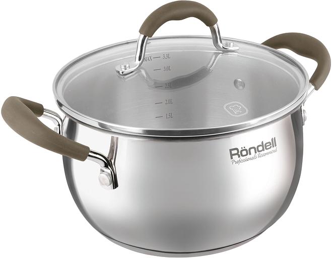 Набор посуды 4 пр: Кастрюля с/кр 20 см (3,3 л) и ковш с/кр 16 см (1,7 л) Konzept RDS-1834 фото 2
