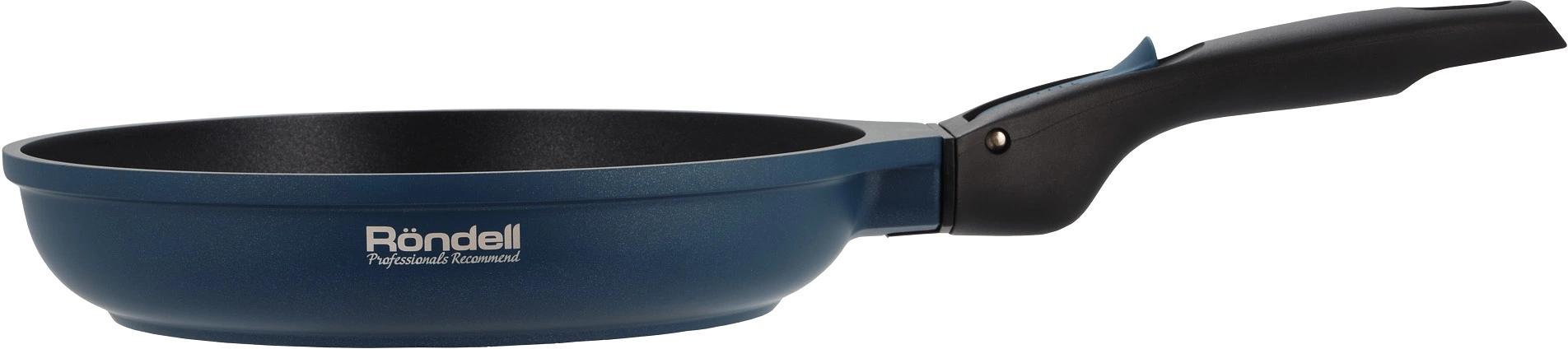 Сковорода Rondell Del mar RDA-1849 круглая 28см покрытие: Xylan Plus ручка съемная (без крышки) синий фото 2