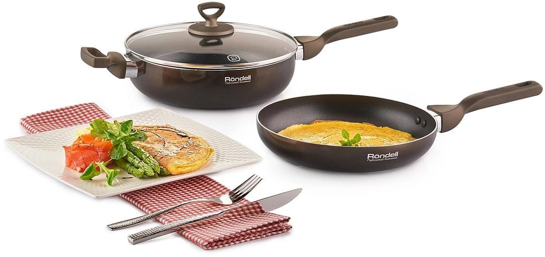 Сковорода Rondell Impressia RDA-1149 круглая 26см покрытие: Xylan Plus ручка несъемная (без крышки) зеленый фото 3