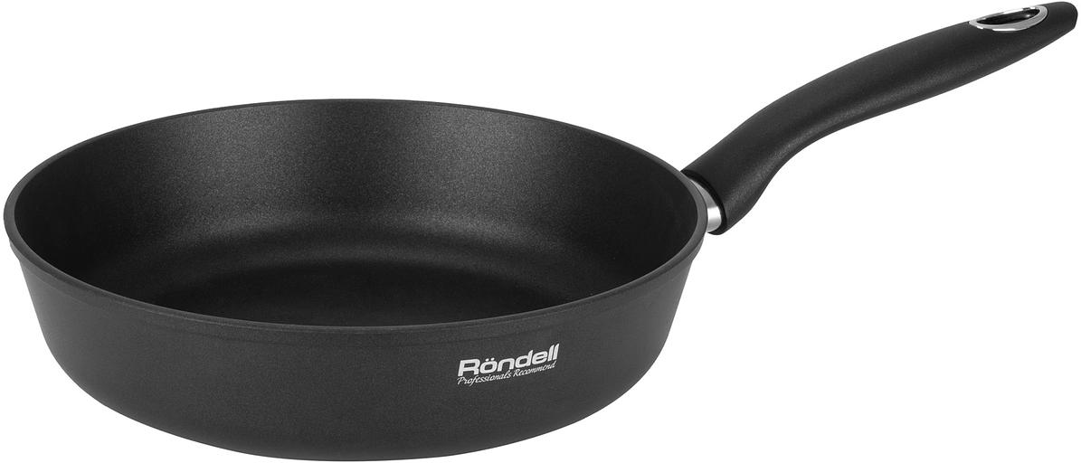 Сковорода Rondell Forte RDA-1648 круглая 20см покрытие: антипригарное ручка несъемная (без крышки) черный фото 1