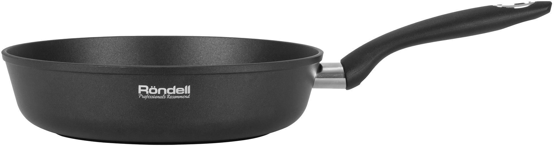 Сковорода Rondell Forte RDA-1648 круглая 20см покрытие: антипригарное ручка несъемная (без крышки) черный фото 2
