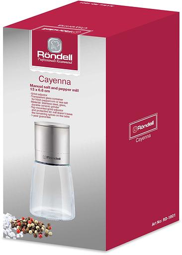 Мельница для соли и перца механическая 13*6,6 см Cayenna RD-1801 фото 2