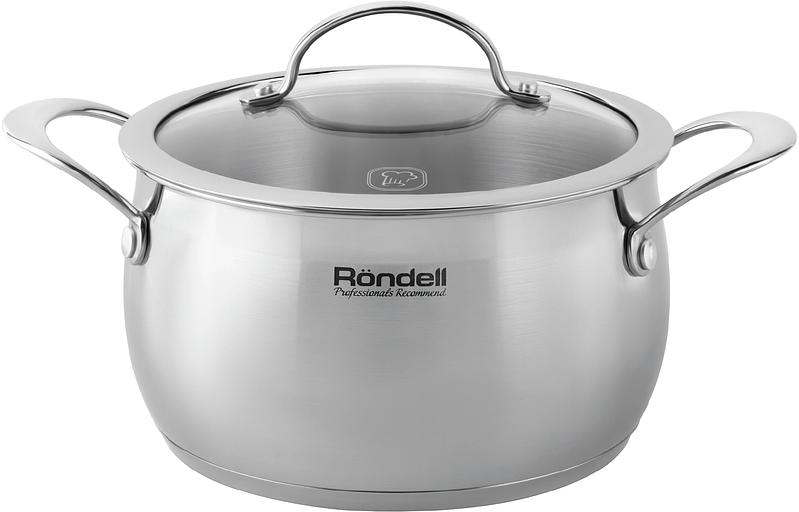 Кастрюля Rondell Admiring RDS-747 5.3л. d=22см (с крышкой) стальной фото 1