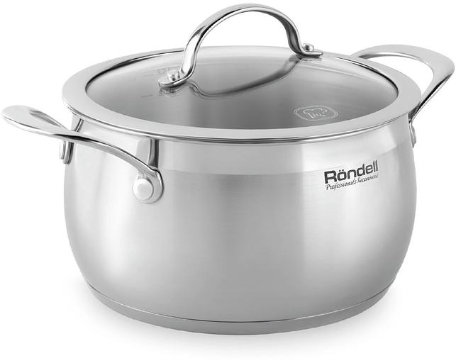 Кастрюля Rondell Admiring RDS-747 5.3л. d=22см (с крышкой) стальной фото 2