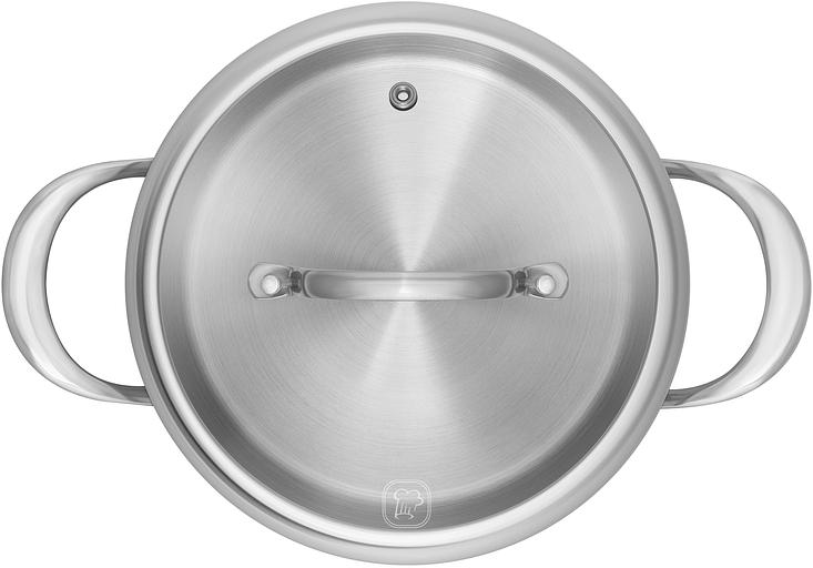Кастрюля Rondell Admiring RDS-747 5.3л. d=22см (с крышкой) стальной фото 3