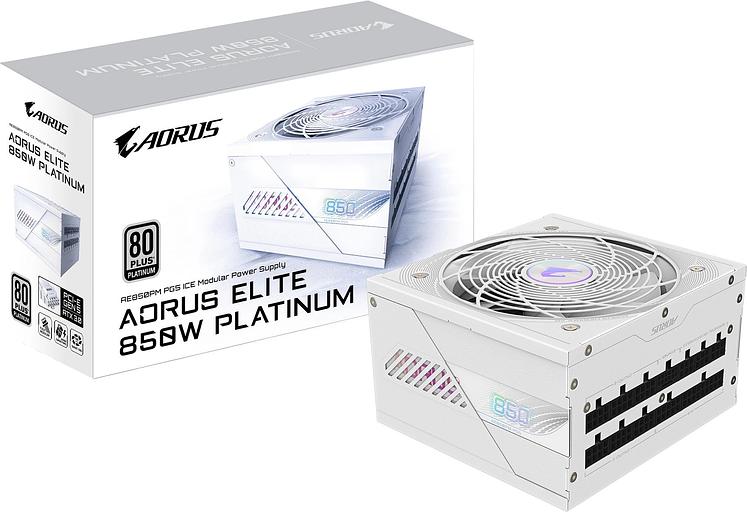 Блок питания Gigabyte ATX 850W GP-AE850PM PG5 ICE Gen.5 80+ platinum (20+4pin) APFC 120mm fan 16xSATA Cab Manag RTL фото 7