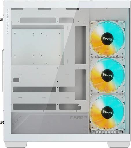 Корпус Gigabyte GB-C500PI ST белый без БП ATX 3x120mm 6x140mm 2xUSB3.0 1xUSB3.1 audio bott PSU фото 4