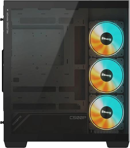 Корпус Gigabyte GB-C500P ST черный без БП ATX 3x120mm 6x140mm 2xUSB3.0 1xUSB3.1 audio bott PSU фото 4