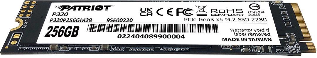 Накопитель SSD Patriot PCIe 3.0 x4 256GB P320P256GM28 P320 M.2 2280 фото 2