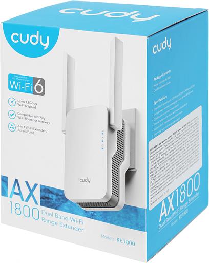 Точка доступа Cudy RE1800 AX1800 10/100/1000BASE-TX/Wi-Fi белый фото 8