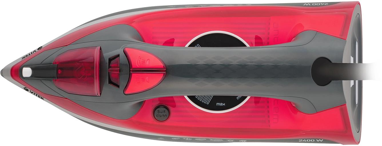 Утюг Vitek VT-8348 2400Вт серый/красный фото 5