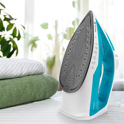 Утюг Vitek VT-8336 2400Вт белый/бирюзовый фото 7