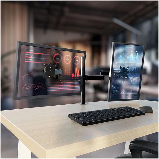 Кронштейн для мониторов Holder MDS-SU203-B черный 13"-32" макс.8кг настольный поворот и наклон верт.перемещ. фото 10