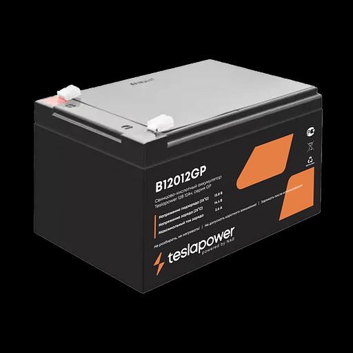 Свинцово-кислотный аккумулятор teslapower 12В 12Ач, серия GP фото 1