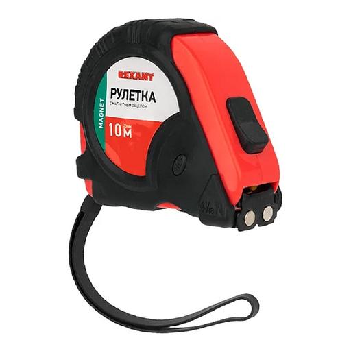 Rexant (12-9017) Рулетка измерительная Профи прорезиненный корпус, магнитная, 10м х 25мм фото 1