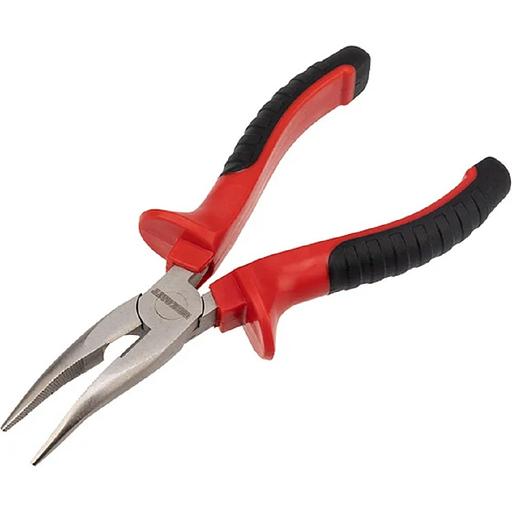 Rexant (12-4620) Тонкогубцы изогнутые 160 мм никелированные, двухкомпонентные рукоятки фото 1