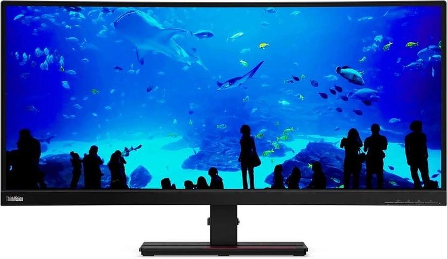 Монитор Lenovo 34" ThinkVision P34w-20 черный IPS LED 4ms 21:9 HDMI M/M матовая HAS Piv 1000:1 300cd 178гр/178гр 3440x1440 60Hz DP Ultra WQHD USB 10.8кг фото 1