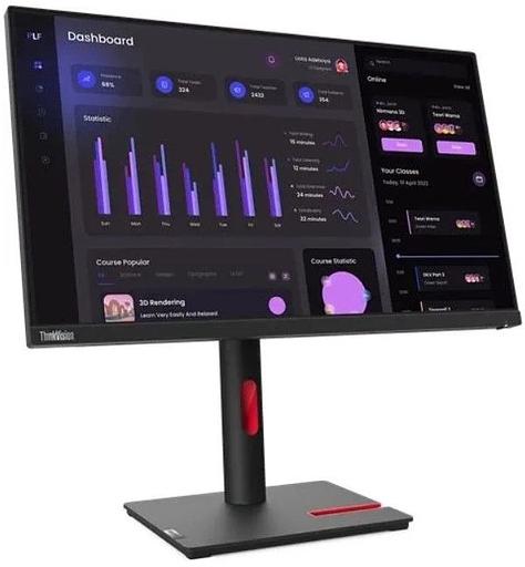 Монитор Lenovo 23.8" ThinkVision T24i-30 черный IPS LED 4ms 16:9 HDMI матовая HAS Piv 1000:1 250cd 178гр/178гр 1920x1080 60Hz VGA DP FHD USB 5.4кг фото 3