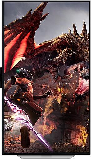 Монитор Samsung 32" Odyssey OLED G8 LS32DG800SIXCI серебристый OLED LED 16:9 HDMI M/M TV матовая HAS Piv 250cd 178гр/178гр 3840x2160 240Hz FreeSync Premium Pro DP 4K USB 8.4кг фото 3