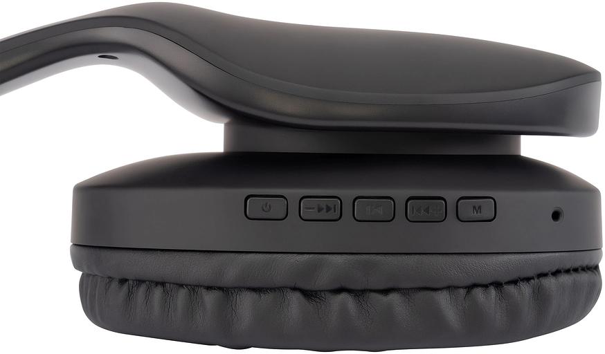 Гарнитура накладные Hyundai H-HP104 черный беспроводные bluetooth оголовье фото 7