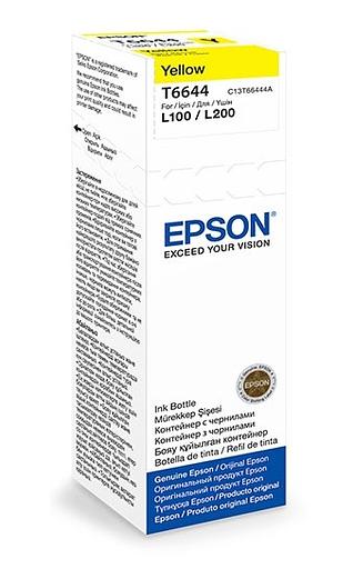 Чернила Epson L100 Yellow ink bottle 70ml (C13T66444A) фото 1