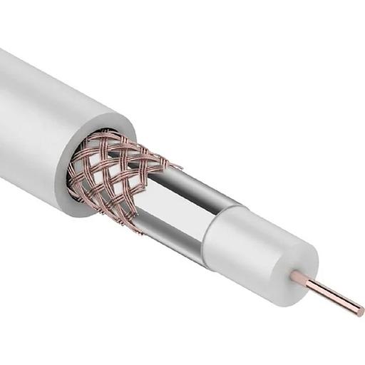 Rexant (01-2651) Кабель коаксиальный RG-59U, 75Ом, Cu/Al/Cu, 64%, 305м, INDOOR, белый фото 1
