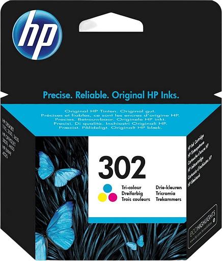Картридж струйный HP 302 F6U65AE многоцветный (150стр.) для HP фото 1