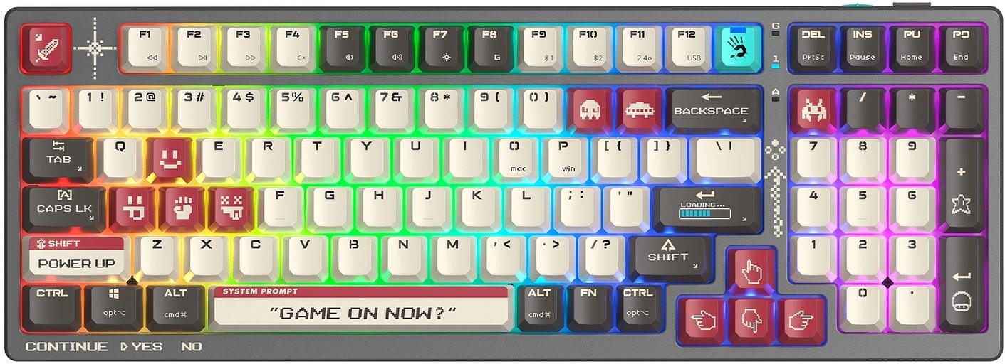 Клавиатура A4Tech Bloody WS98 Pixels Red механическая темно-серый USB for gamer LED (WS98) фото 1