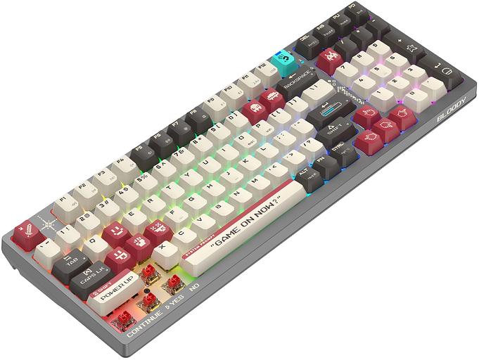 Клавиатура A4Tech Bloody WS98 Pixels Red механическая темно-серый USB for gamer LED (WS98) фото 3