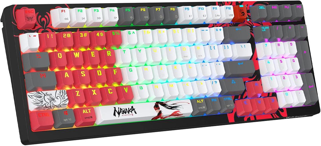 Клавиатура A4Tech Bloody WS98 Naraka механическая черный/красный USB for gamer LED (WS98) фото 6