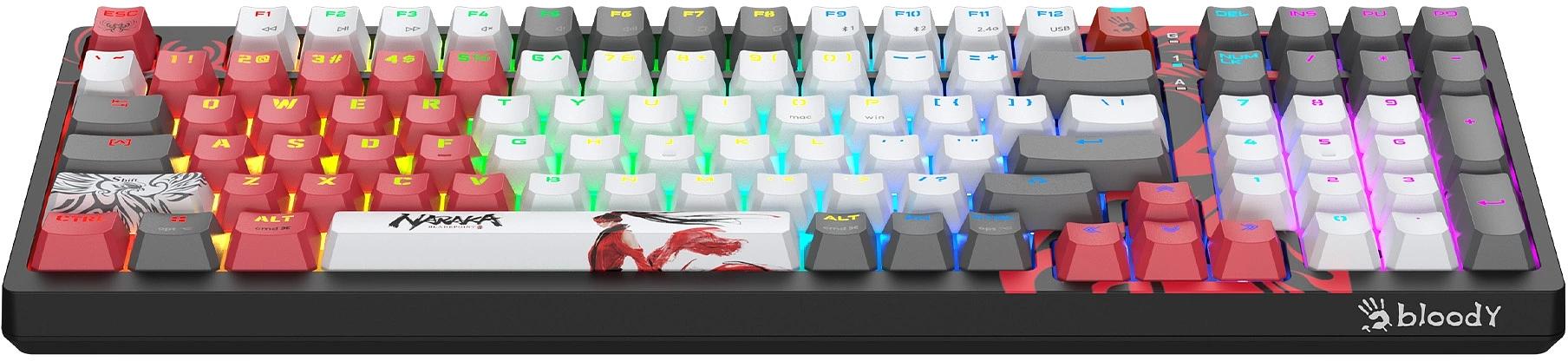 Клавиатура A4Tech Bloody WS98 Naraka механическая черный/красный USB for gamer LED (WS98) фото 9