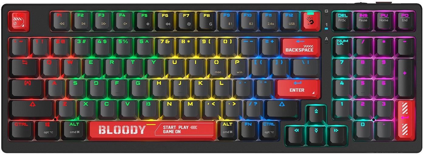 Клавиатура A4Tech Bloody WS98 механическая черный/красный USB for gamer LED (WS98) фото 1