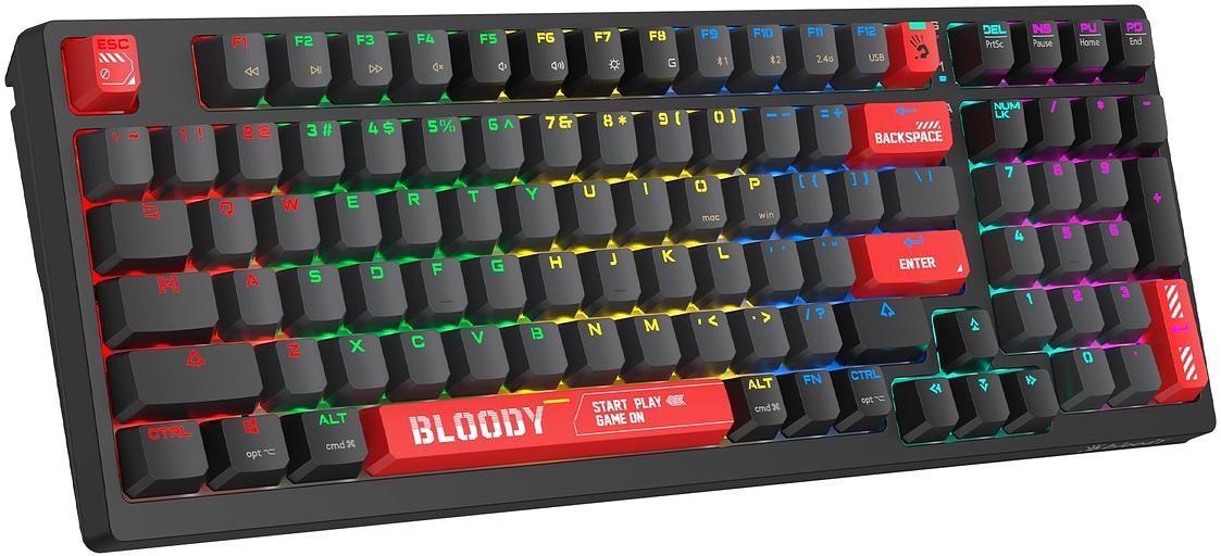 Клавиатура A4Tech Bloody WS98 механическая черный/красный USB for gamer LED (WS98) фото 6