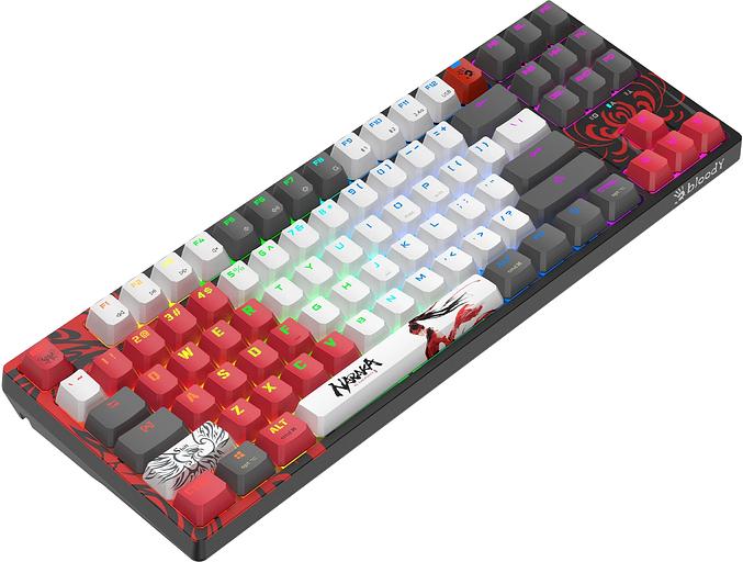 Клавиатура A4Tech Bloody WS87 Naraka механическая черный/красный USB for gamer LED (WS87) фото 3