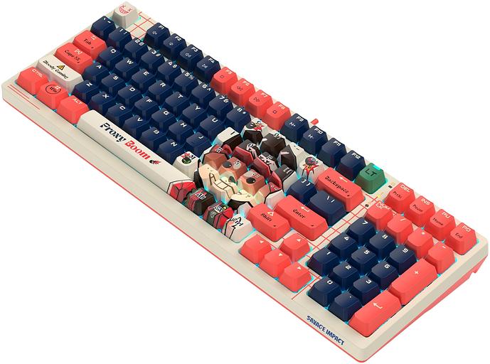 Клавиатура A4Tech Bloody AT98 Proxy Boom механическая бежевый/красный USB for gamer LED (AT98) фото 6