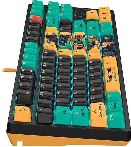 Клавиатура A4Tech Bloody AT87 Renegade механическая черный/зеленый USB for gamer LED (AT87) фото 10