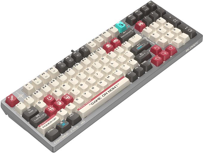 Клавиатура A4Tech Bloody S98 Pixels Red механическая темно-серый/бежевый USB for gamer LED (S98) фото 2