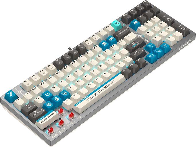 Клавиатура A4Tech Bloody S98 Pixels Blue механическая темно-серый/бежевый USB for gamer LED (S98) фото 2