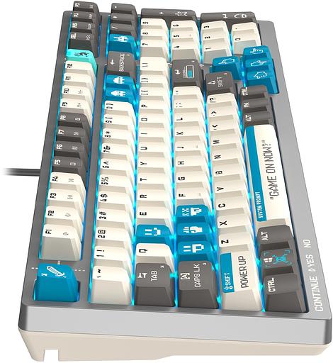 Клавиатура A4Tech Bloody S98 Pixels Blue механическая темно-серый/бежевый USB for gamer LED (S98) фото 9