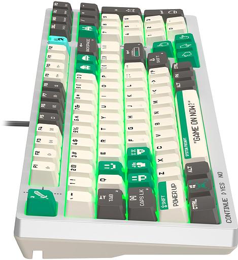 Клавиатура A4Tech Bloody S98 Pixels Green механическая белый/бежевый USB for gamer LED (S98) фото 9