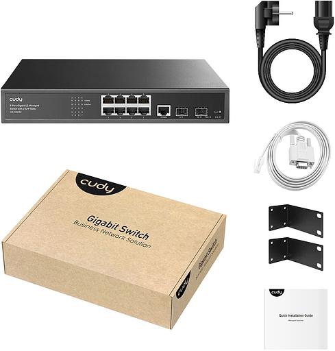 Коммутатор Cudy GS2008S2 (L2) 8x1Гбит/с 2SFP управляемый фото 3