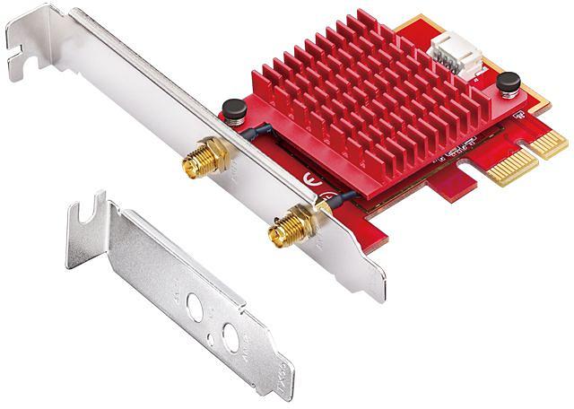 Сетевой адаптер Wi-Fi + Bluetooth Cudy WE3000S АХ5400 PCI Express (ант.внеш.съем) 2ант. фото 3
