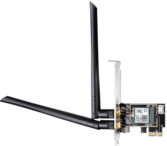 Сетевой адаптер Wi-Fi + Bluetooth Cudy WE3000 АХ5400 PCI Express (ант.внеш.съем) 2ант. фото 5