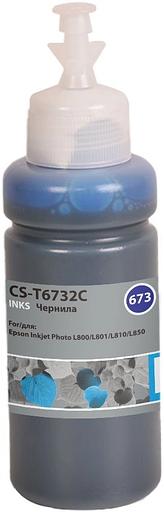 Чернила Cactus CS-T6732C 673 голубой 70мл для Epson Inkjet Photo L800/L801/L810/L850 фото 2