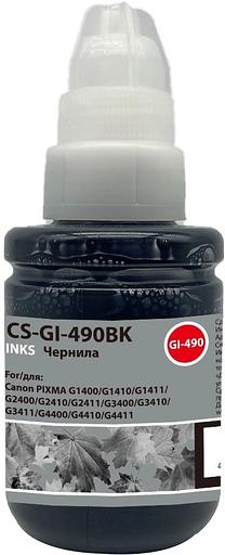 Чернила Cactus CS-GI-490BK GI-490 черный пигментный 135мл для Canon PIXMA G1400/G1410/G1411/G2400/G2410/G2411/G3400/G3410/G3411/G4400/G4410/G4411 фото 2