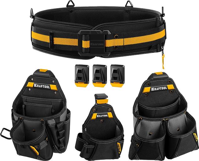Сумка для инструментов Kraftool KBS-4 37карм. черный/желтый (38760-4) фото 1