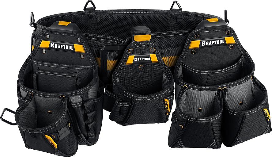 Сумка для инструментов Kraftool KBS-4 37карм. черный/желтый (38760-4) фото 2