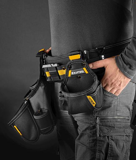 Сумка для инструментов Kraftool KBS-4 37карм. черный/желтый (38760-4) фото 8